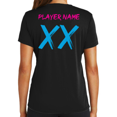 Warhawks_Ladies Drifit Shirt [Black] - Personalized  Thumbnail