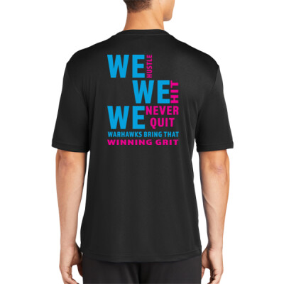 W_Men's Unisex Drifit [Black] - Slogan back - We Thumbnail