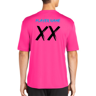 W_Men's Unisex Drifit [Grey - Hot Pink]  - Personalized Thumbnail