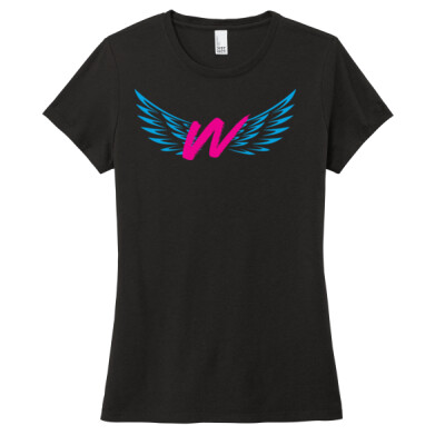 W_Ladies T-shirt [Black] Logo only Thumbnail