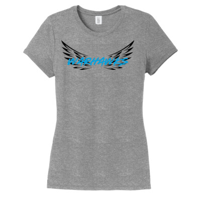 Warhawks_Ladies T-shirt [Grey - Pink] Logo only   Thumbnail