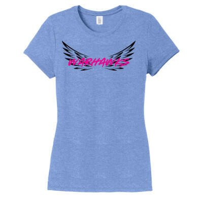Warhawks_Ladies T-shirt [White - Blue] Logo only   Thumbnail