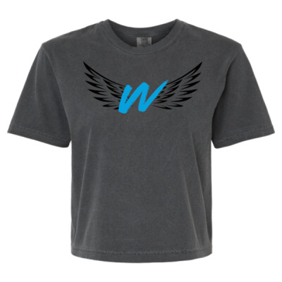W_Ladies Heavyweight Boxy Tee [Grey] Logo only  Thumbnail