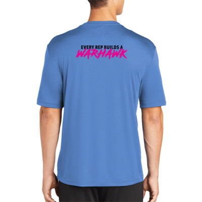 Warhawks_Men's Unisex Drifit [White - Blue] - Slogan back - Every Rep Thumbnail