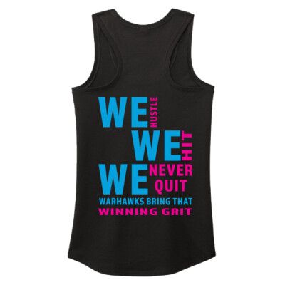 W_Ladies Tank Top [Black] - Slogan back - We Thumbnail
