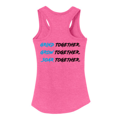 W_Ladies Tank Top [Grey - Pink] - Slogan back - Together Thumbnail