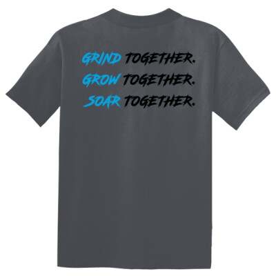 W_Youth Drifit Shirt [Grey - Hot Pink] - Slogan back - Together Thumbnail