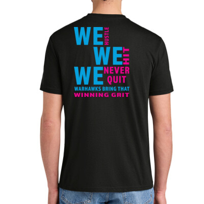 W_Adult Unisex T-Shirt [Black] - Slogan back - We Thumbnail