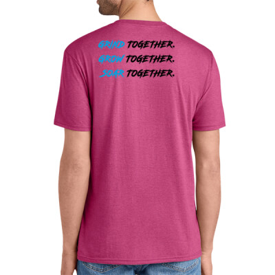 Warhawks_Adult Unisex T-Shirt [Grey - Pink] - Slogan back - Together Thumbnail