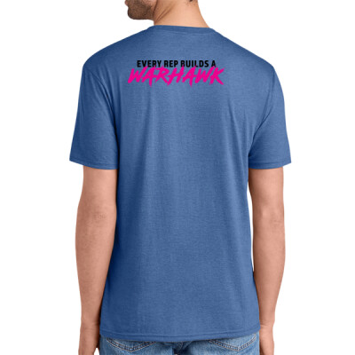 Warhawks_Adult Unisex T-Shirt [White - Blue] - Slogan back - Every rep Thumbnail