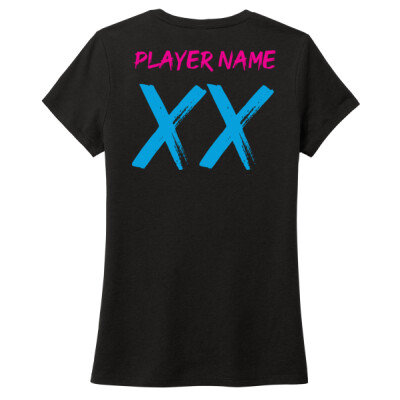 W_Ladies T-shirt [Black] - Personalized Thumbnail