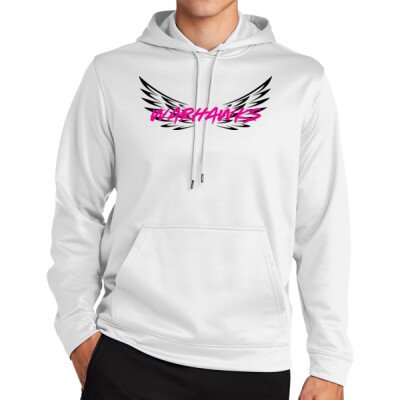Warhawks_Sport-Wick Fleece Hoodie [White] Logo only Thumbnail