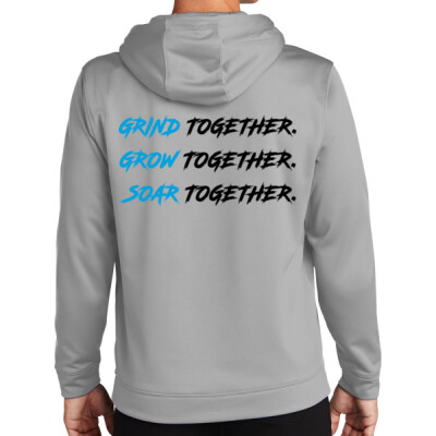 Warhawks_Sport-Wick Fleece Hoodie [Grey] - Slogan back - Together Thumbnail