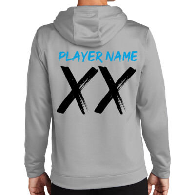 Warhawks_Sport-Wick Fleece Hoodie [Grey] - Personalized Thumbnail
