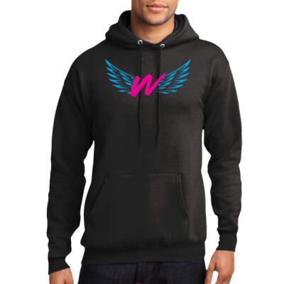W_Core Fleece Hoodie [Black] - Logo only Thumbnail